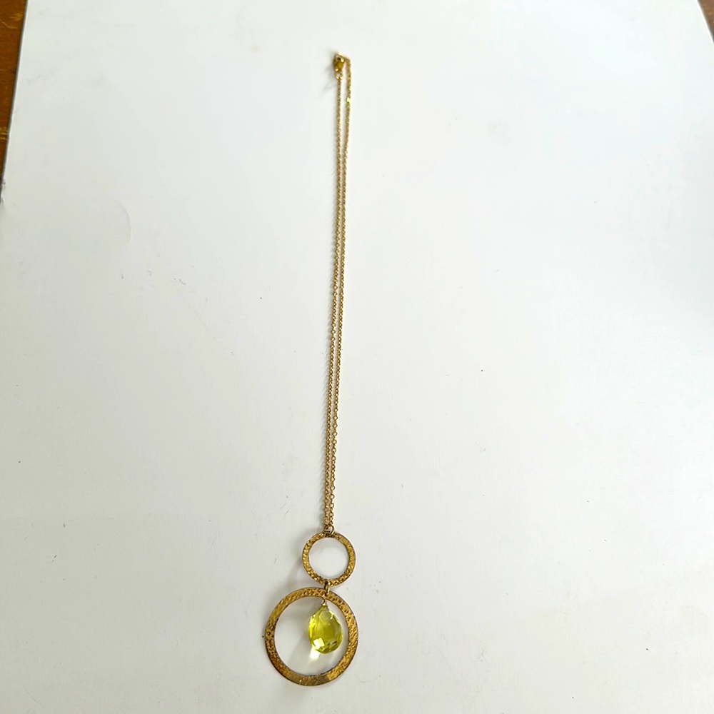 Two tiered hoop necklace